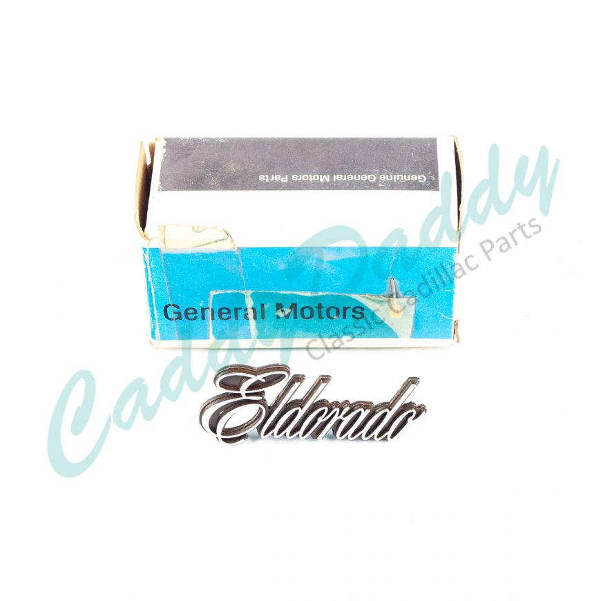 1979 1980 1981 Cadillac Eldorado Dash Script Emblem NOS Free Shipping In The USA