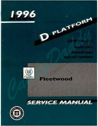 1996 Cadillac Fleetwood Service Manual CD REPRODUCTION Free Shipping In The USA