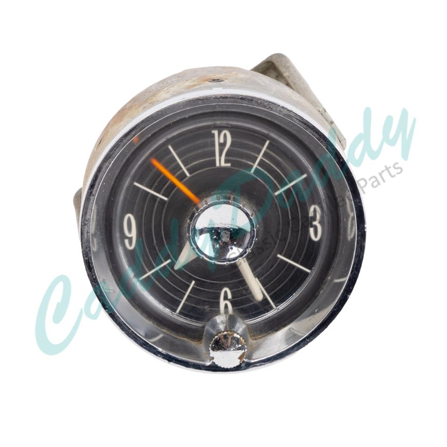 1959 Cadillac Clock (Thin Bezel Style) USED Free Shipping In The USA