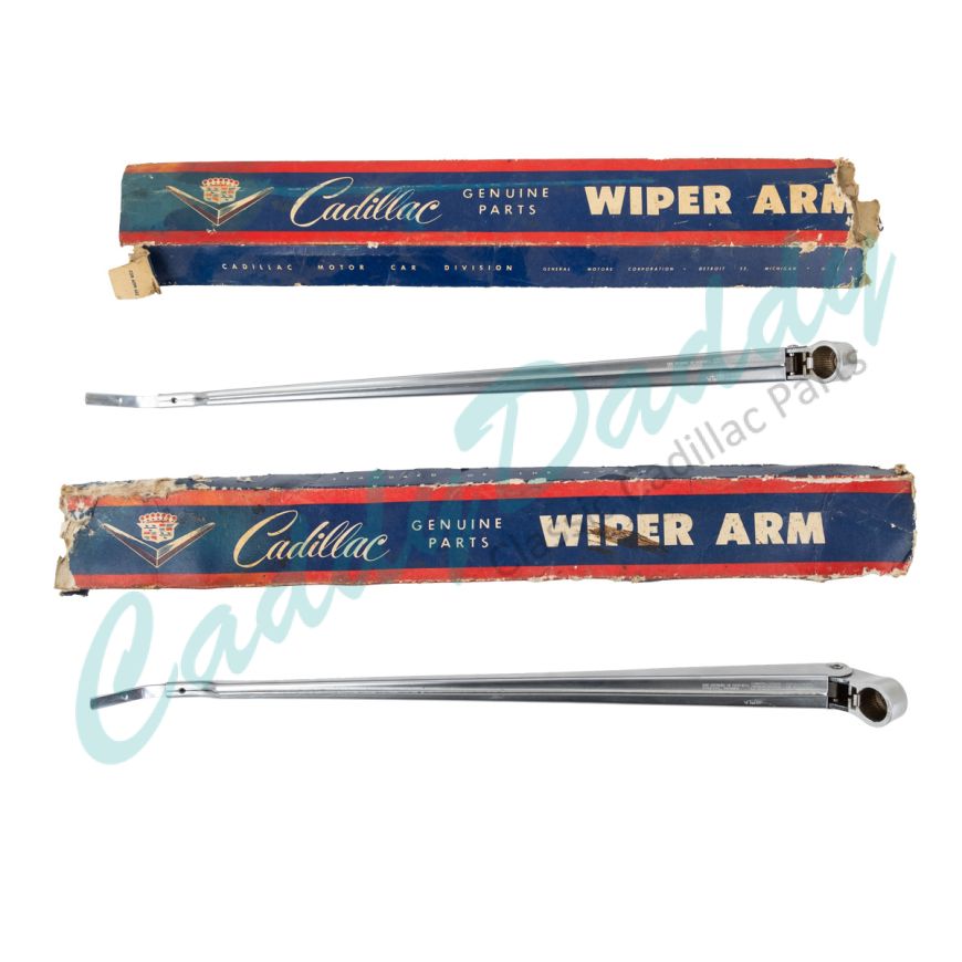 1963 1964 Cadillac (EXCEPT Commercial Chassis and Series 75 Limousine) Wiper Arms (1 Pair) NOS Free Shipping In The USA