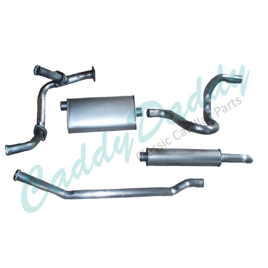 1975 1976 Cadillac Calais, Deville, and Fleetwood Brougham Gasoline Aluminized Single Exhaust System REPRODUCTION