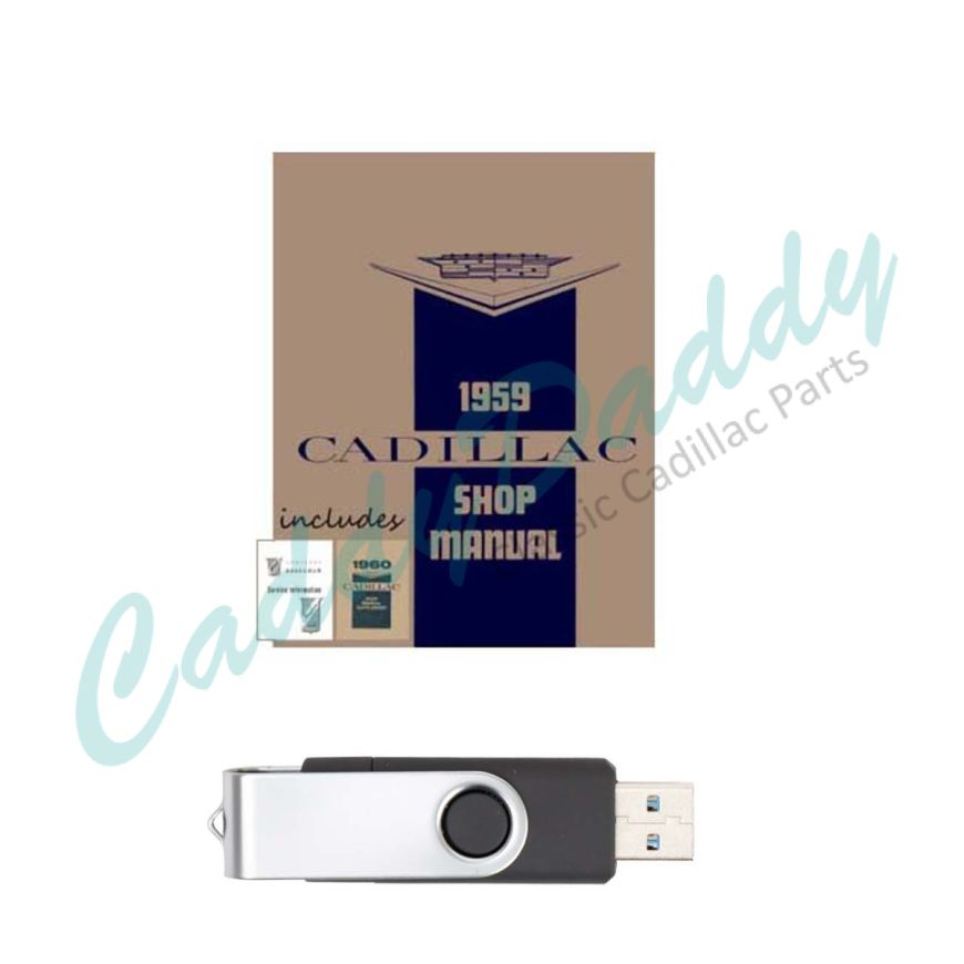 1959 1960 Cadillac Service Manual [USB Drive] REPRODUCTION Free Shipping In The USA