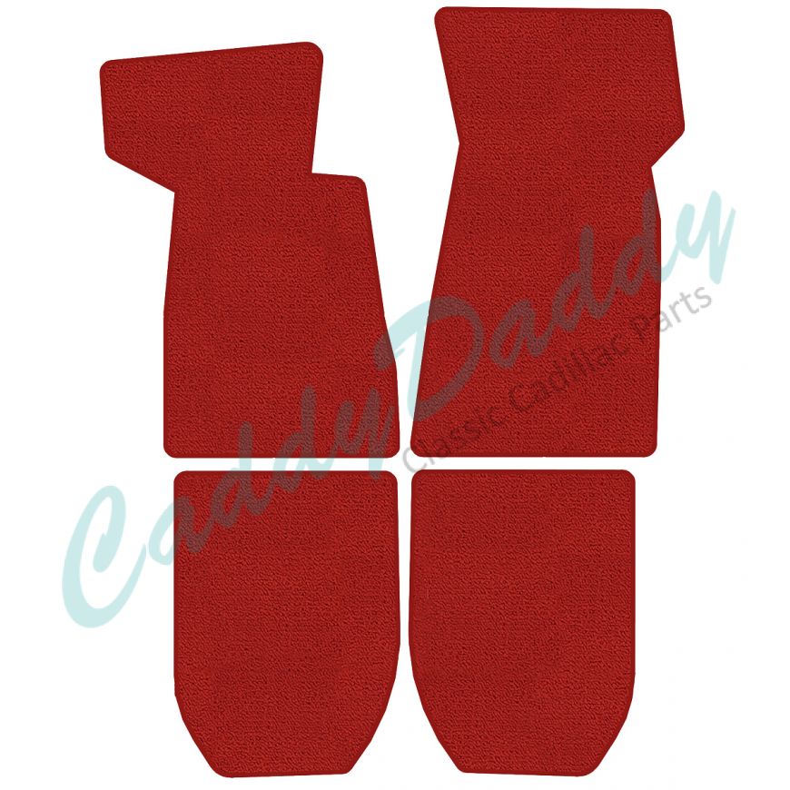 1980 1981 1982 1983 1984 1985 Cadillac Fleetwood Brougham (RWD) 4-Door Carpet Floor Mats 4 Pieces (Multiple Colors and Options) REPRODUCTION Free Shipping In The USA