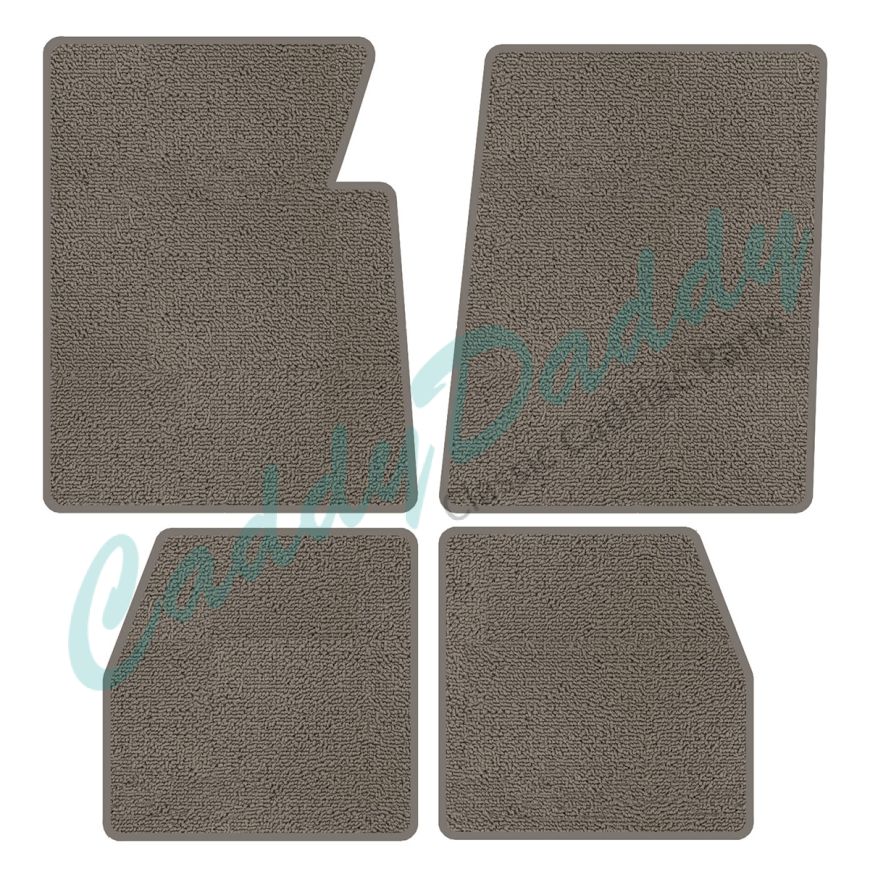 1965 1966 Cadillac Sedan Deville Carpet Floor Mats 4 Pieces (Multiple Colors and Options) REPRODUCTION Free Shipping In The USA