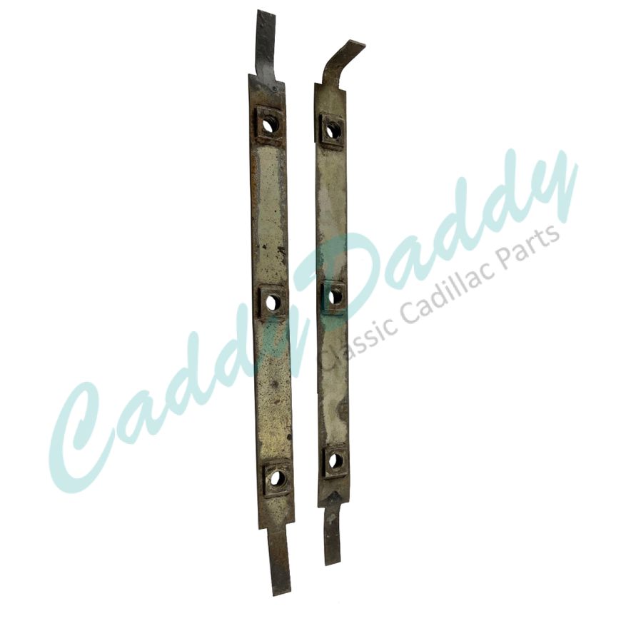 1961 1962 1963 1964 1965 1966 1967 Cadillac (See Details) Hood Panel Hinge Retaining Plates 1 Pair USED Free Shipping In The 