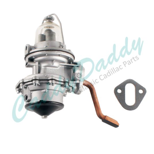 1940 1941 1942 1946 1947 1948 Cadillac Fuel Pump With Glass Bowl And Gasket REBUILT Free Shipping In The USA 