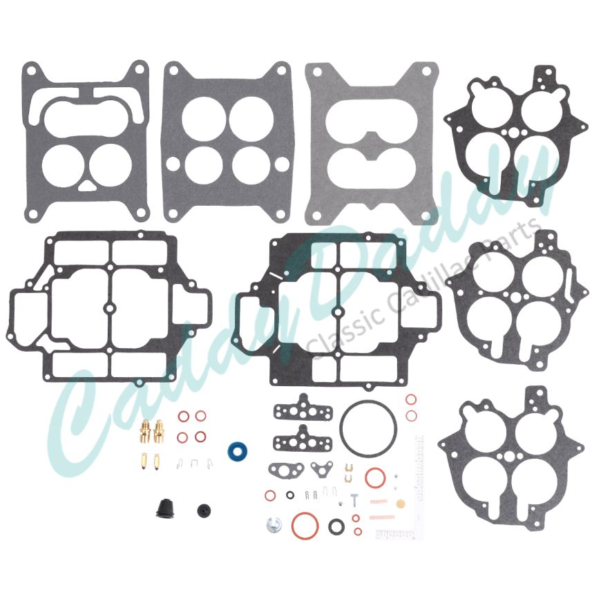 1957 1958 1959 1960 1961 1962 1963 1964 1965 1966 Cadillac Rochester 4GC 4-Barrel Carburetor Rebuild Kit REPRODUCTION Free Shipping In The USA 