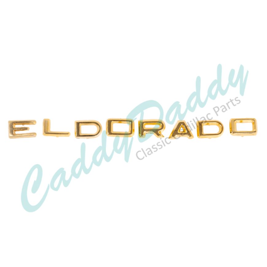 1958 Cadillac "Eldorado" Trunk Letter Set (8 Pieces) REPRODUCTION Free Shipping In The USA