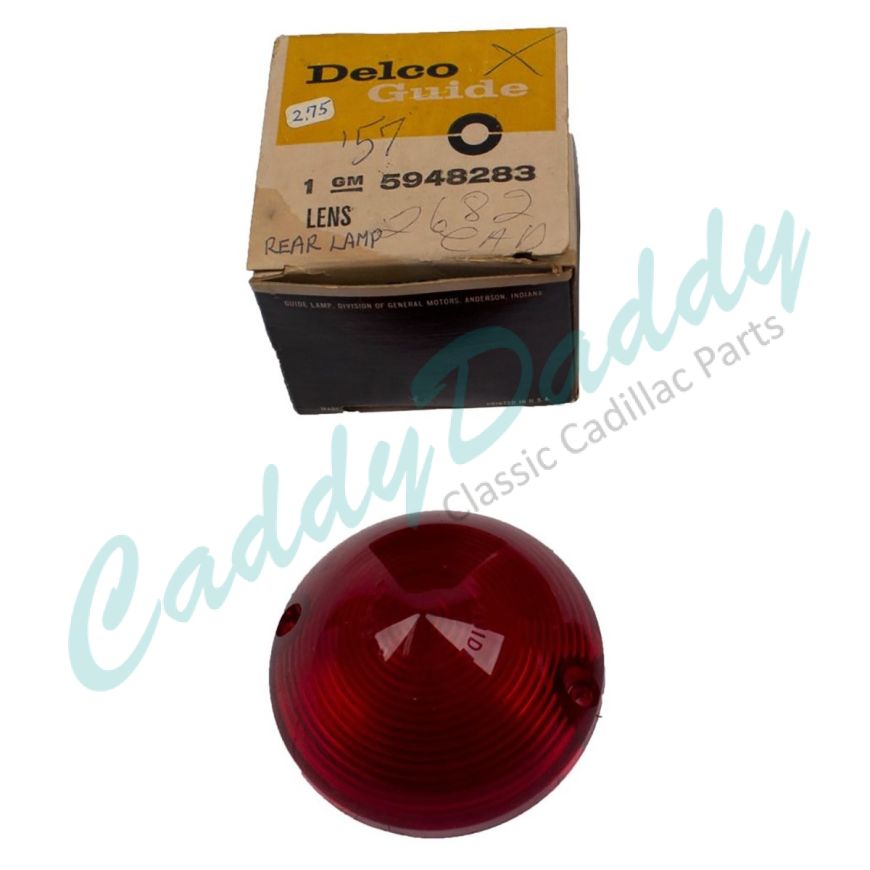 1957 Cadillac (EXCEPT 2-Door Eldorado Models) Tail Light Lens NOS Free Shipping In The USA