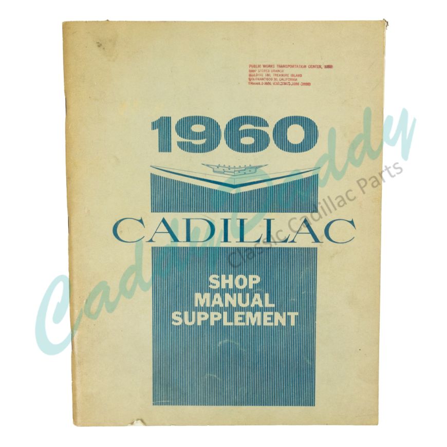 1960 Cadillac Shop Manual Supplement USED Free Shipping In The USA