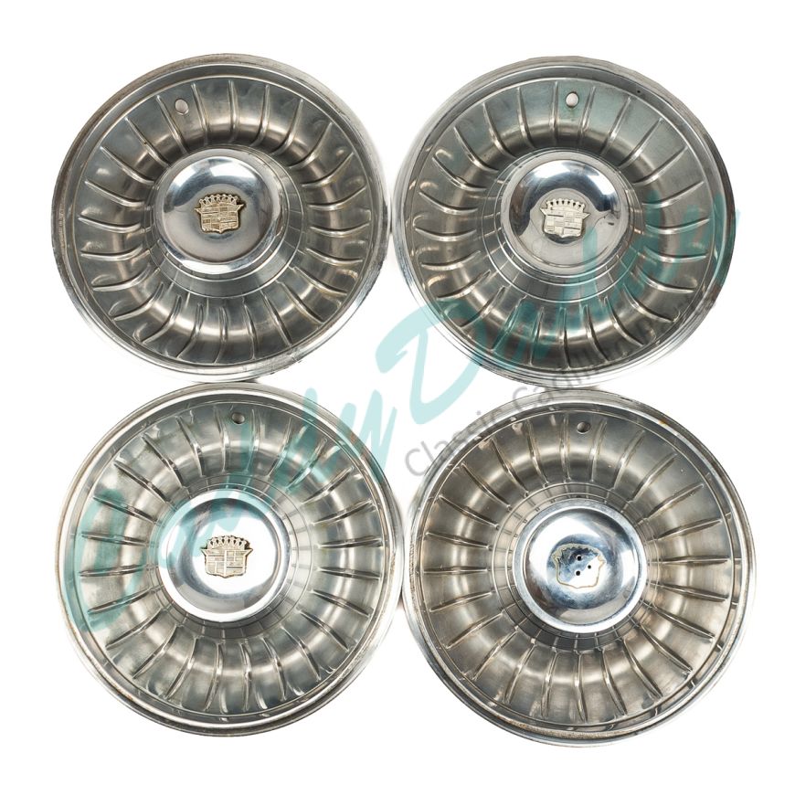 1961 Cadillac Wheel Cover Hub Cap Set (4 Pieces) USED