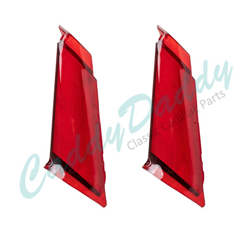 1964 Cadillac Tail Light Fin Lenses 1 Pair REPRODUCTION Free Shipping In The USA