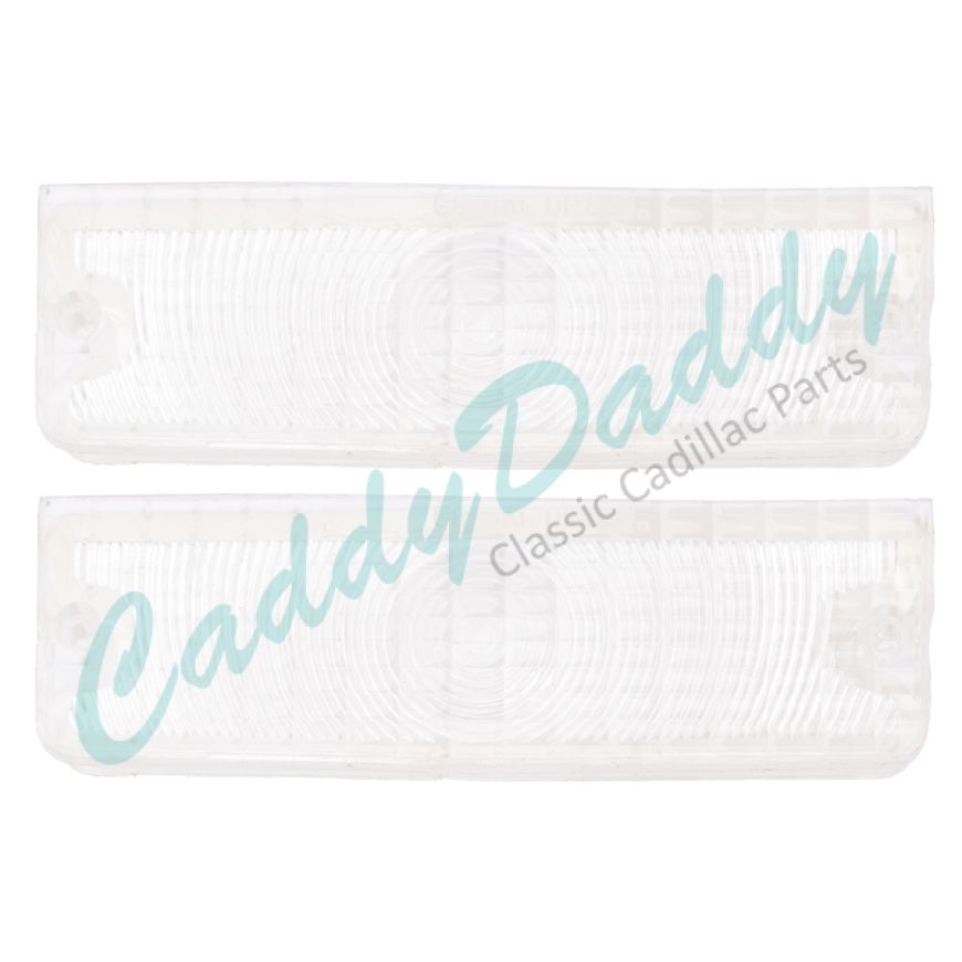 1965 Cadillac (EXCEPT Series 75 Limousine) Parking Light Lens (1 Pair) REPRODUCTION Free Shipping In The USA