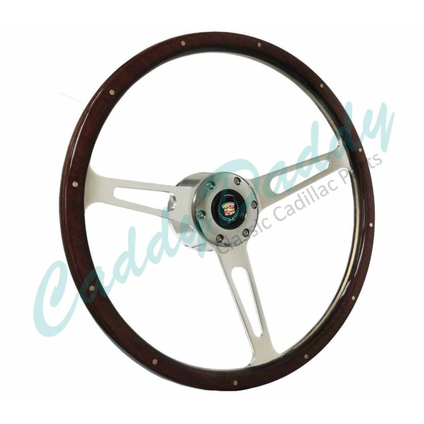 
1980 1981 1982 1983 1984 1985 1986 1987 1988 1989 Cadillac Espresso Wood Grain S6 Riveted Steering Wheel Conversion Kit WITH Tilt / Telescopic REPRODUCTION Free Shipping In The USA