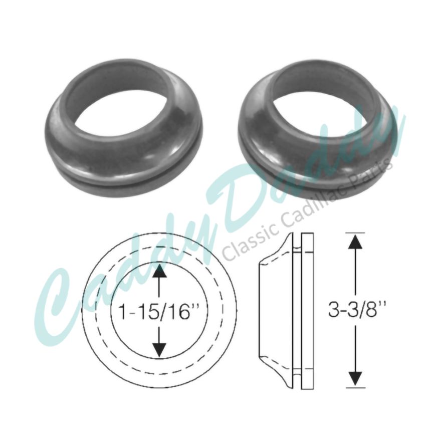 
1936 1937 Cadillac Series 90 Front Bumper Rubber Grommets 1 Pair REPRODUCTION Free Shipping In The USA
