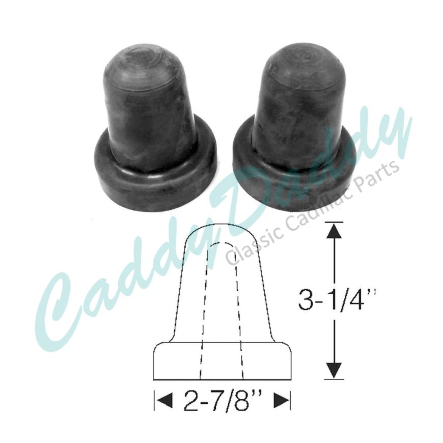 1934 1935 1936 1937 1938 1939 Cadillac (See Details) Front Spring Lower Arm Rubber Bumpers 1 Pair REPRODUCTION Free Shipping In The USA 