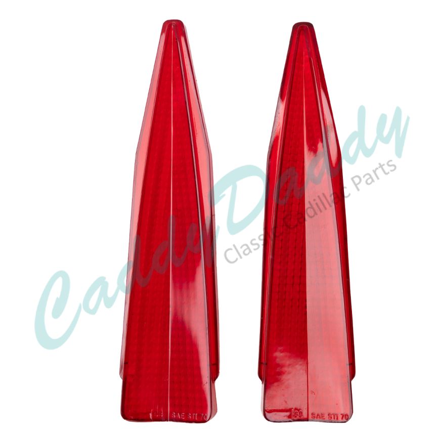 1970 Cadillac (EXCEPT Eldorado) Tail Light Lens (1 Pair) REPRODUCTION Free Shipping In The USA