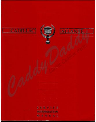 1990 Cadillac Allante Service Manual CD REPRODUCTION Free Shipping In The USA