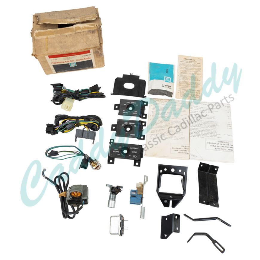 1979 Cadillac (EXCEPT Seville And Commercial Chassis) Headlight Control Guide-Matic Kit NOS Free Shipping In The USA