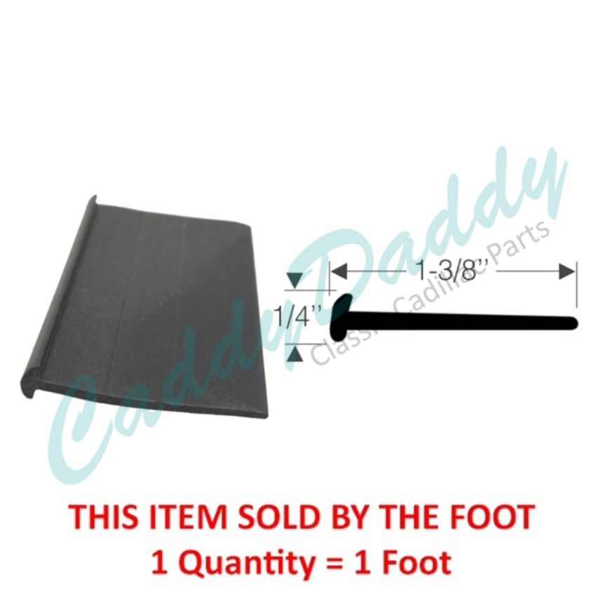 Cadillac Universal Rubber Mounting Pad (Sold By The Foot) REPRODUCTION