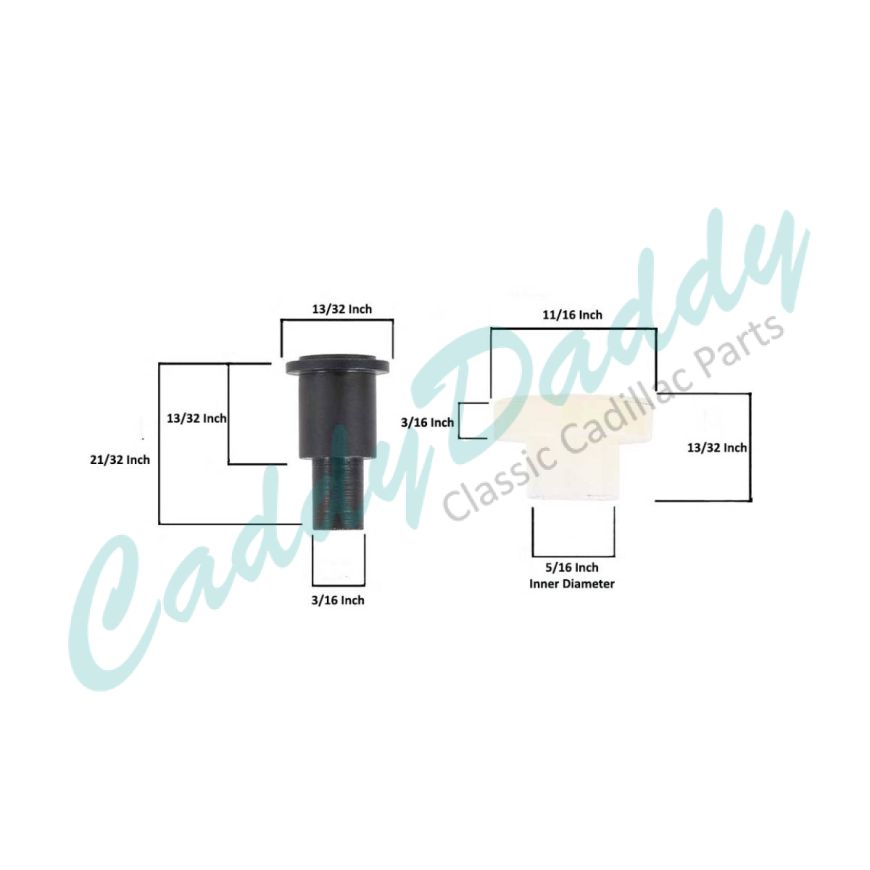 1958 1959 1960 1961 1962 1963 1964 1965 Cadillac (See Details) Door Window Regulator Roller And Pin REPRODUCTION