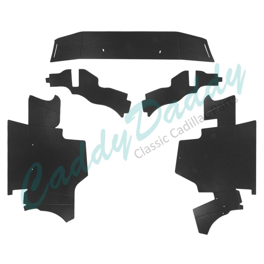 
1960 Cadillac Fleetwood Series 60 Special Double Black Trunk Side Panels (5 Pieces) [Ready To Ship] REPRODUCTION
