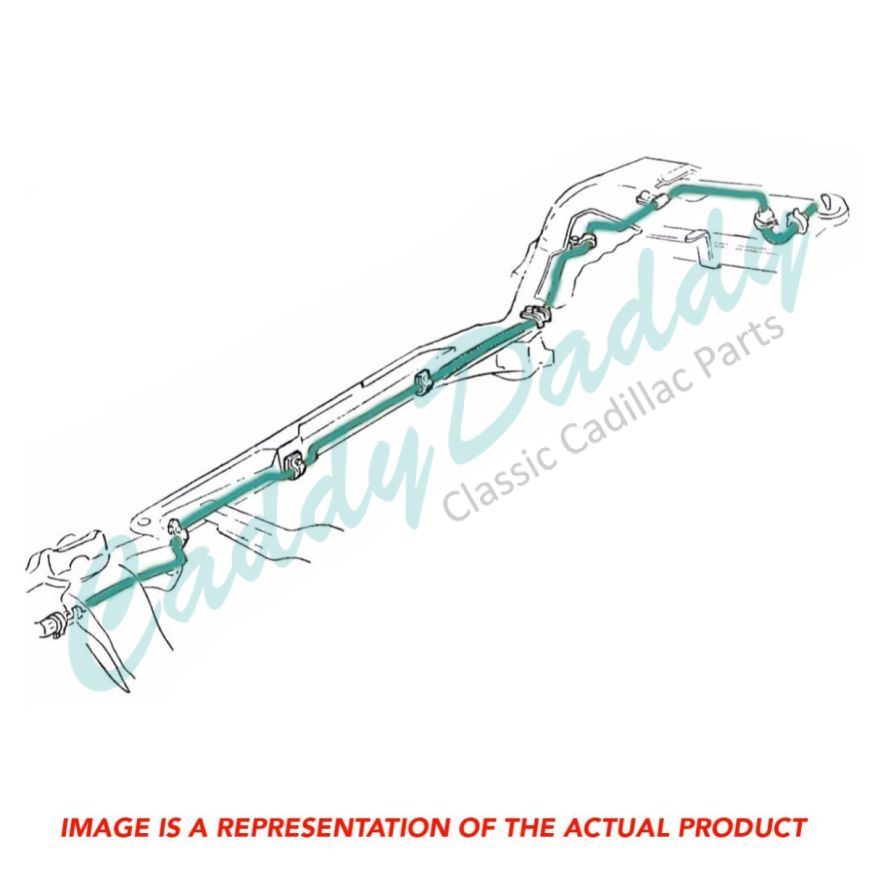 1959 1960 Cadillac Series 75 Limousine Fuel Supply Line Stainless Steel or Original Equipment Design REPRODUCTION Free Shipping In The USA