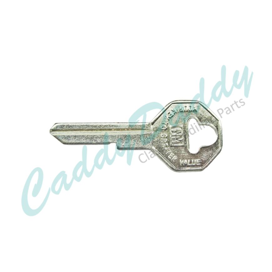 
1947 1948 1949 1950 1951 1952 1953 1954 1955 1956 1957 Cadillac GM Ignition and Door Groove 15 Key Blank (WITHOUT Knockout) REPRODUCTION
