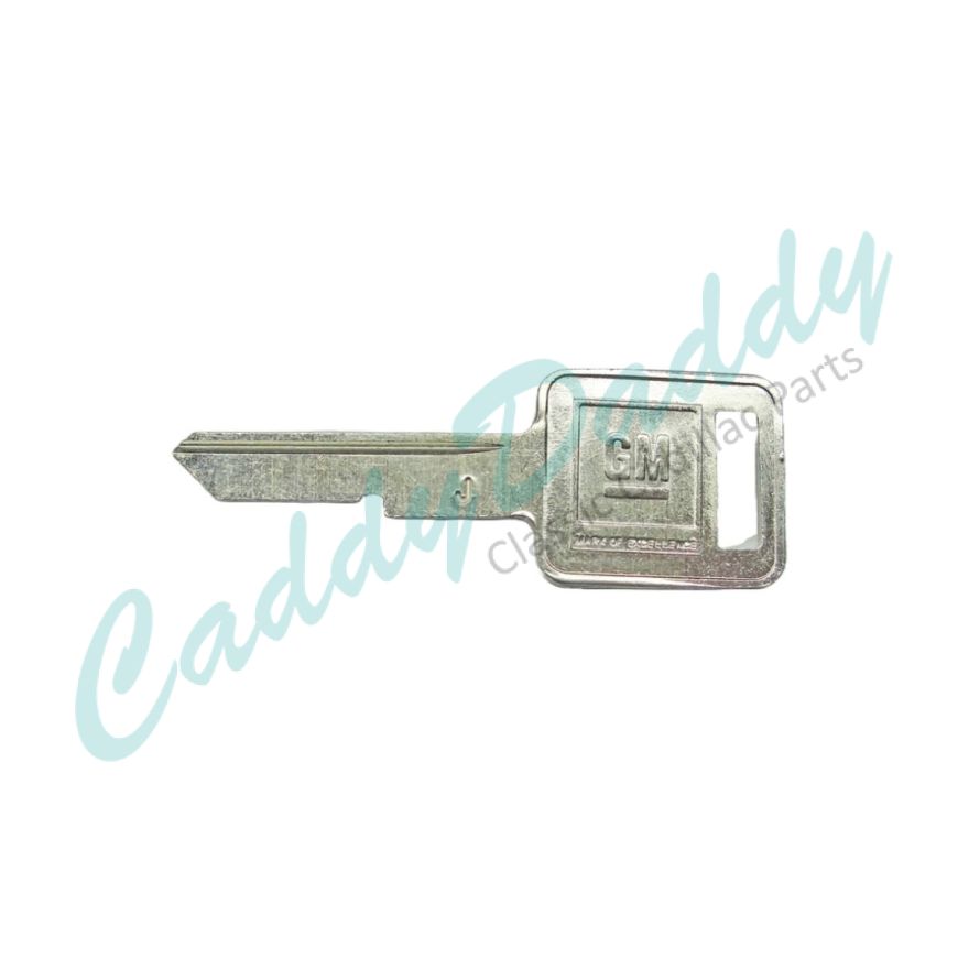 1974 Cadillac GM Ignition and Door ‘J’ Key Blank [Late Style] REPRODUCTION