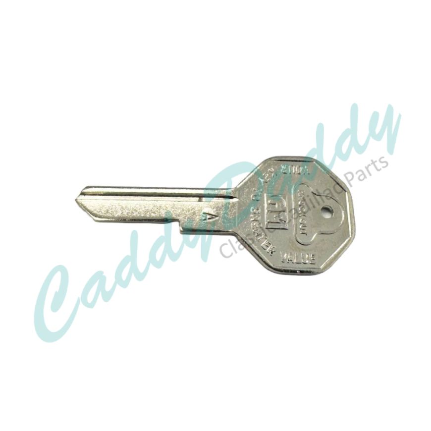 1967 Cadillac GM Ignition and Door 'A' Key Blank (WITH 'R' and Knockout) REPRODUCTION