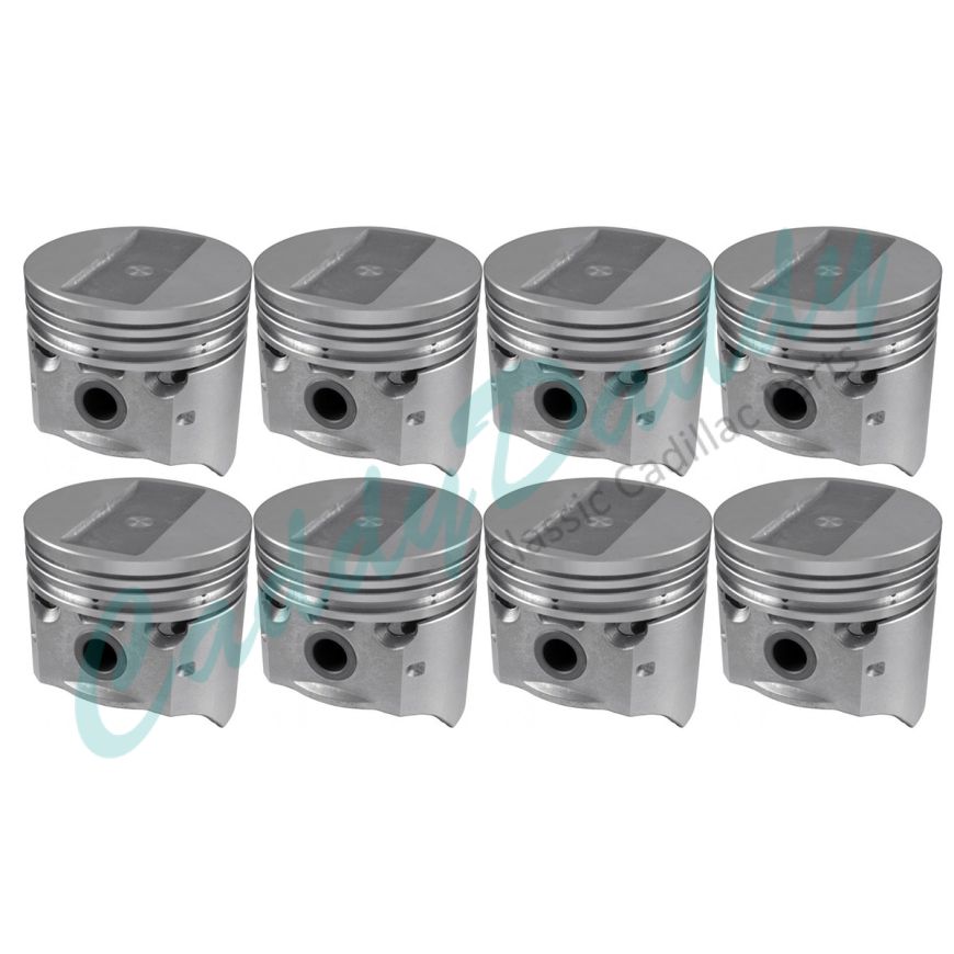 
1968 1969 Cadillac 472 Engine Piston Set (8 Pieces) REPRODUCTION Free Shipping In The USA
