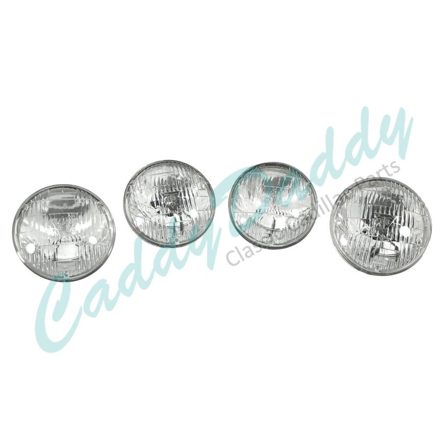 
1968 1969 1970 1971 Cadillac T3 OEM Headlight Bulbs High and Hi-Low Beam Set (4 Pieces) REPRODUCTION Free Shipping In The USA
