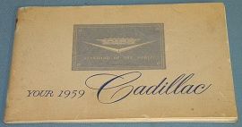 1959 Cadillac Owner's Manual - Original