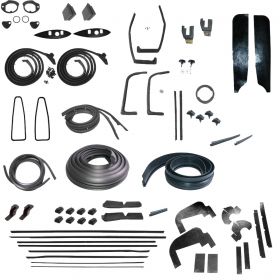 1960 Cadillac Coupe Deville Deluxe Rubber Weatherstrip Kit (69 Pieces) REPRODUCTION Free Shipping In The USA
