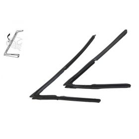 1948 1949 Cadillac 4-Door Models (See Details) Front Vent Window Rubber Weatherstrips 1 Pair REPRODUCTION  Free Shipping In The USA