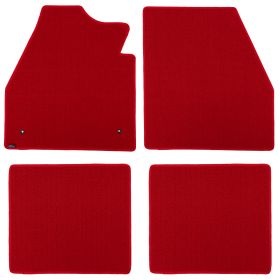 1953 Cadillac Coupe Deville Red Classic Loop Carpet Floor Mats (4 Pieces) [Ready To Ship] REPRODUCTION Free Shipping In The USA