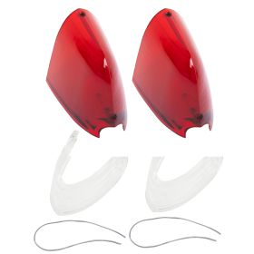 1954 1955 1956 Cadillac (See Details) Tail Light And Back Up Lens Set (4 Pieces) REPRODUCTION Free Shipping In The USA