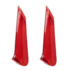 1961 Cadillac Tail Light Red Fin Lens Pair REPRODUCTION Free Shipping In The USA