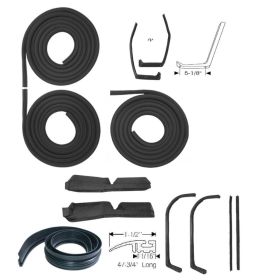 1959 1960 1961 1962 1963 1964 1965 Cadillac Commercial Chassis Advanced Rubber Weatherstrip Kit (12 Pieces) REPRODUCTION Free Shipping In The USAv