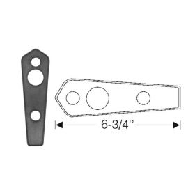 1942 1946 1947 Cadillac (Series 62 and Series 60 Special) Trunk Handle Rubber Mounting Pad REPRODUCTION Free Shipping In The USA