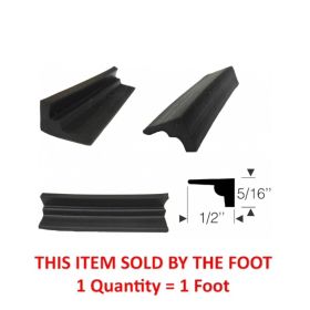 
1942 1946 1947 1948 1949 1950 1951 1952 1953 1954 1955 Cadillac Side Window Sash Channel Rubber Weatherstrip (Sold By The Foot) REPRODUCTION
