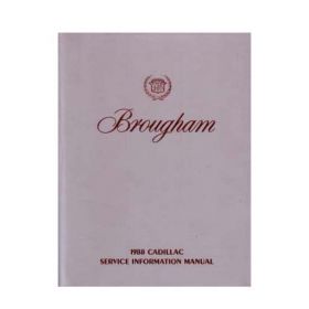 1988 Cadillac Brougham Shop Manual REPRODUCTION Free Shipping In The USA