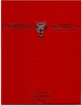 1990 Cadillac Allante Service Manual CD REPRODUCTION Free Shipping In The USA