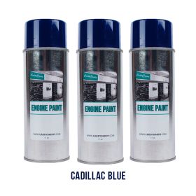 1965 1966 1967 1968 1969 1970 1971 1972 1973 1974 1975 1976 Cadillac Blue Engine Paint (3 Cans) REPRODUCTION Free Shipping In The USA