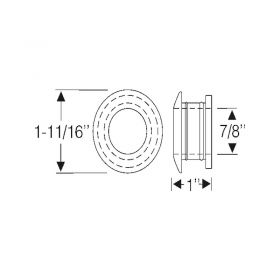 1947 Cadillac Clutch & Brake Shank Rubber Grommets 1 Pair REPRODUCTION  Free Shipping In The USA