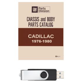 1976 1977 1978 1979 1980 Cadillac Chassis And Body Parts Catalog [USB Drive] REPRODUCTION Free Shipping In The USA